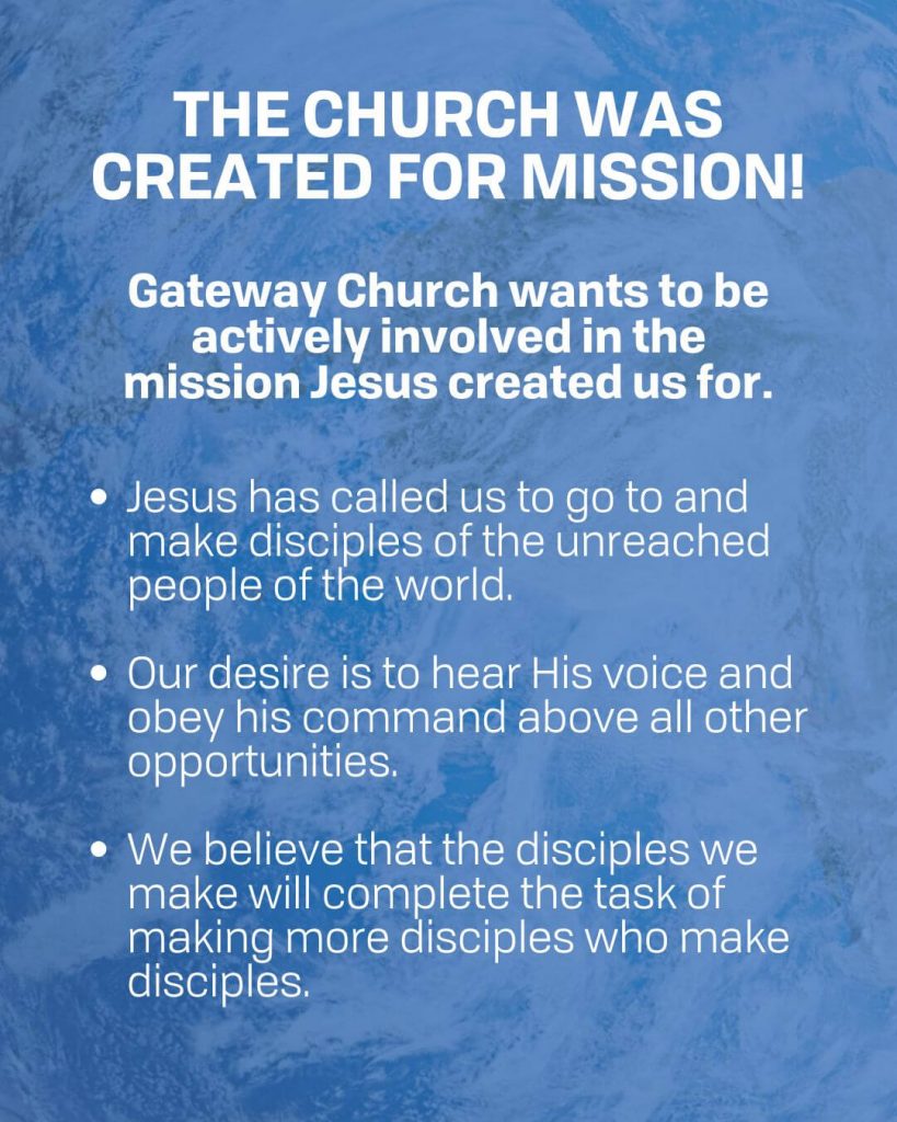 Gateway Church's heart for missions